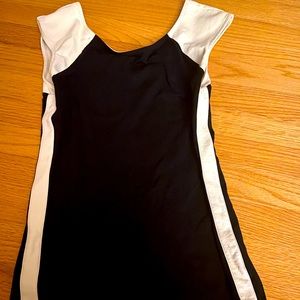 Express top with faux leather